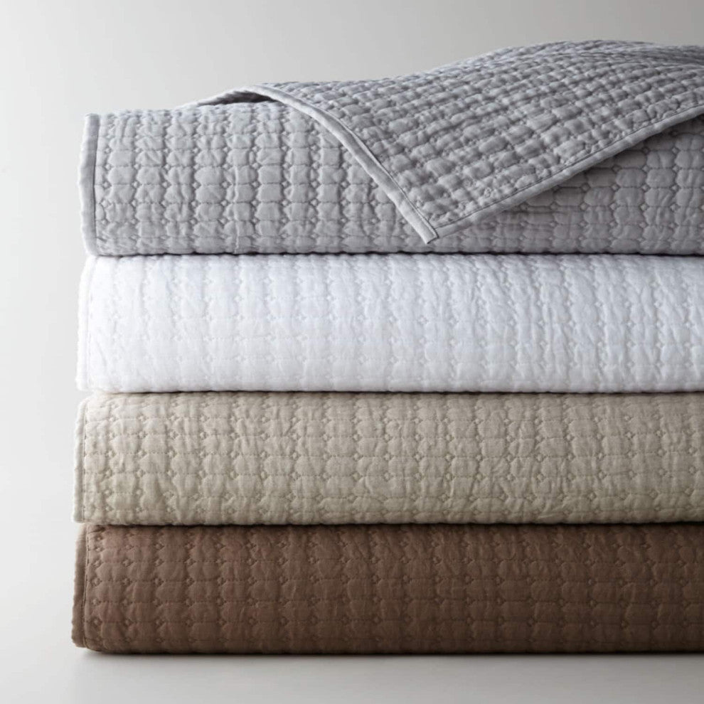 Cathalina Linen, Gray Chambray, King Quilt