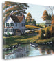 "Along The Riverbank" By Bill Saunders, Giclee Print on Gallery Wrap Canvas
