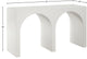 June Black Oak Console Table, Cream, 54" W X 18" D X 30" H