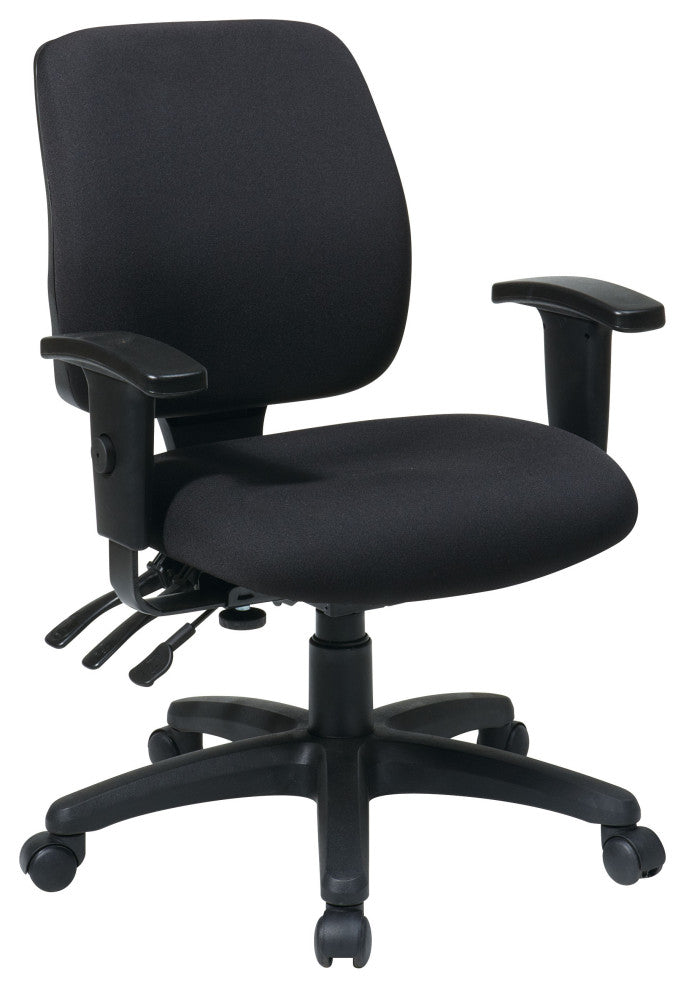 Deluxe Task Chair With Ratchet Back Height Adjustment