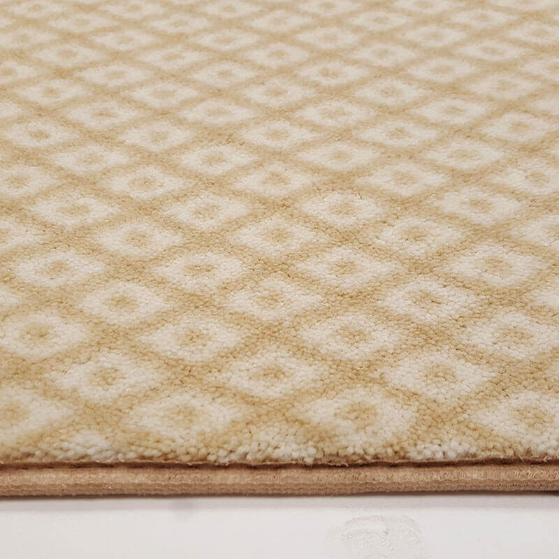 Diamond Pattern 3/8 Thick Indoor Area Rug Carpet, Honeysuckle, 7x7