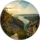 View Of Gorges Du Verdon France, Photo Large Disc Metal Wall Art, 38"