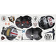 Bad Batch Helmets Peel and Stick Giant Wall Decal
