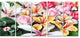 Beautiful Sugar Flower Decoration, Flower Artwork on Canvas, 60"x28", 5 Panels