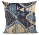 Plutus Blue Hidden Seas Abstract Luxury Throw Pillow, 16"x16"