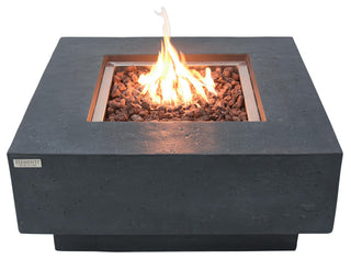 Manhattan 36" Concrete Fire Table (Natural Gas) / Dark Grey
