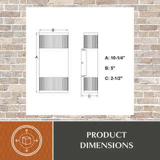 Skyline Aluminum 2-Light LED Textured Black Contemporary Outdoor Wall Sconce