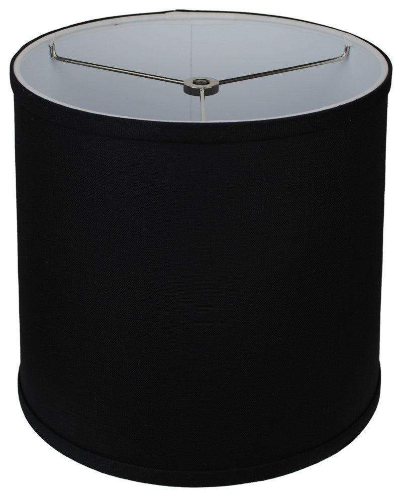 Fenchel Shades 10"x11"x10" Spider Attachment Empire Lamp Shade, Linen Black