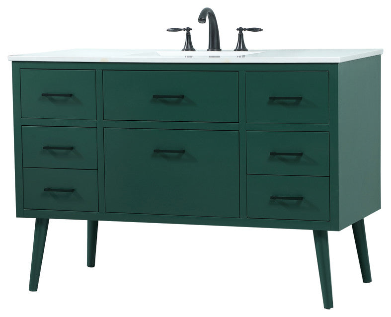 Home Living 48" Bathroom Vanity, Green