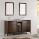 Cambridge 60" Antique Coffee Double Sink Traditional Bathroom Vanity, FFT3071CH