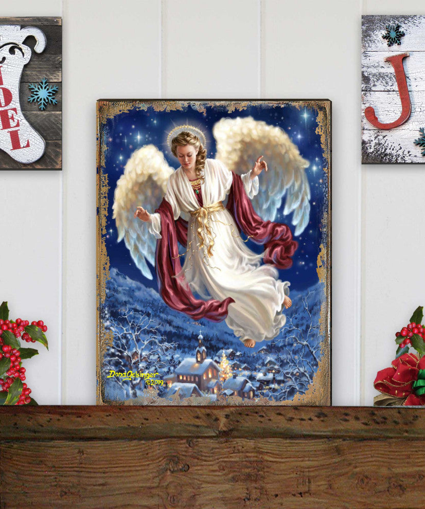 Peace on Earth Wooden Block, 48 X 36