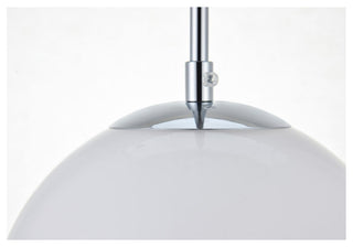 Elegant Baxter 3-Light Chrome Pendant With Frosted White Glass