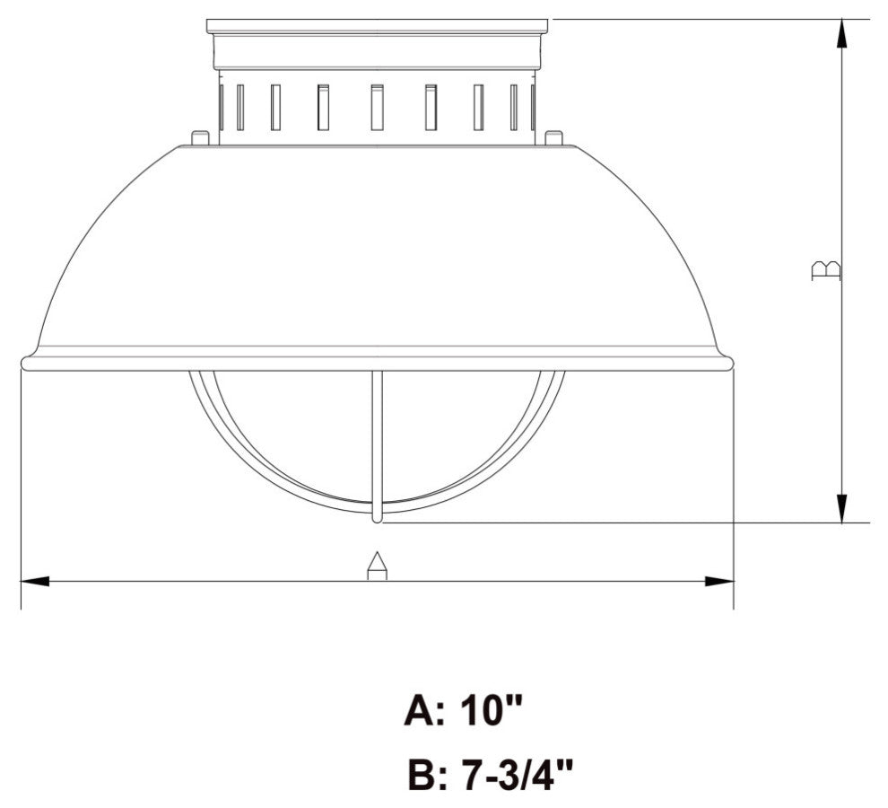Harwich 10" Outdoor Flush Mount Ceiling Light Textured Gray