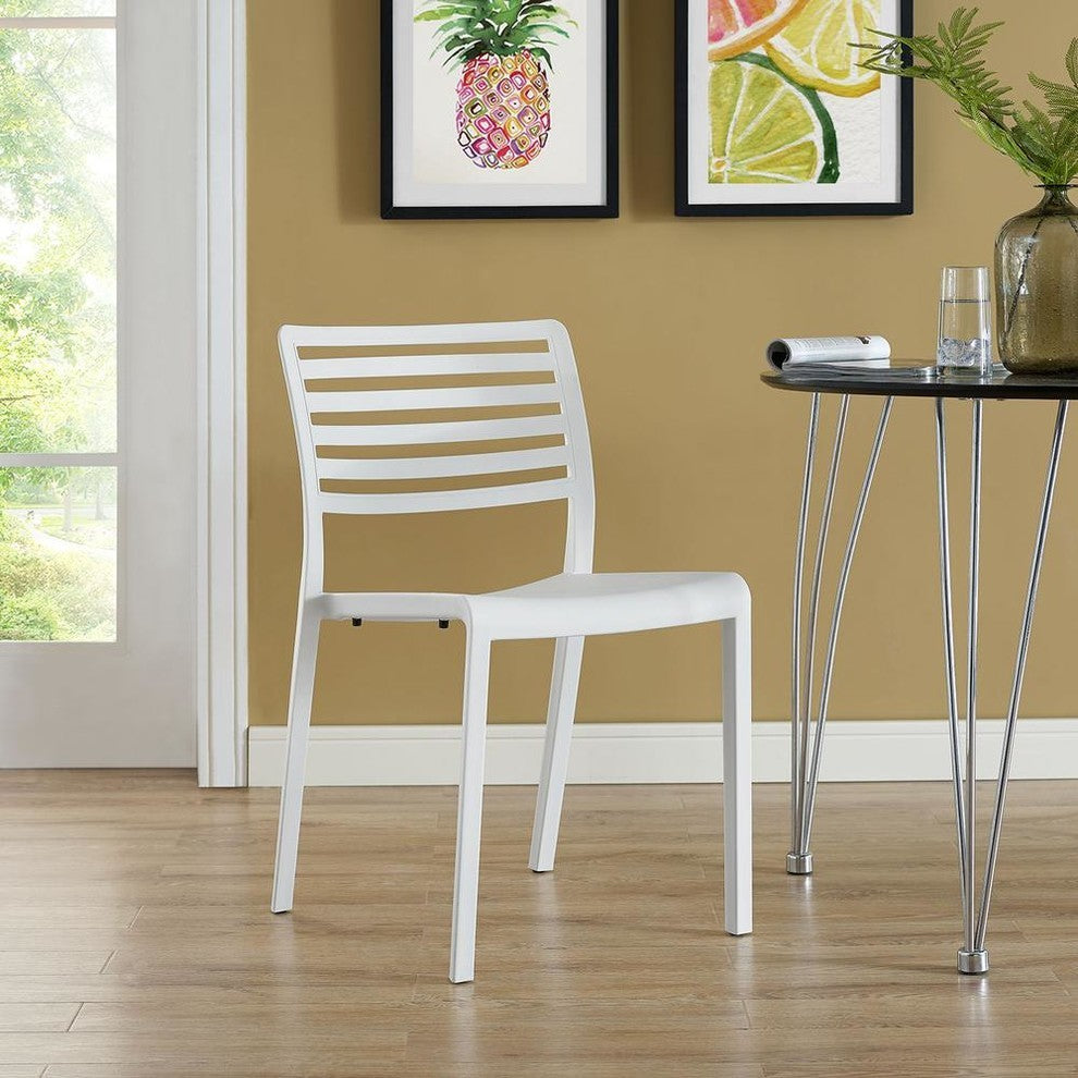 Modern White Enable Dining Chair