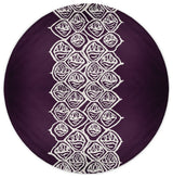 Cowry Stack Rug, Purple, 5' Round