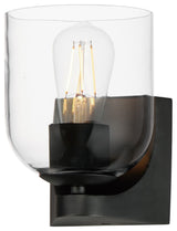 Maxim 21231CL Scoop 7" Tall Bathroom Sconce - Black