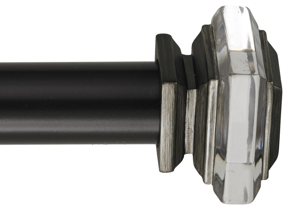 Lalique Non-Telescoping Curtain Rod, Oil Rubbed Bronze, 96''