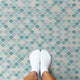 Moroccan Fishscale Tile Stencil - DIY Faux Tiles - Mosaic Tile Stencils, Medium