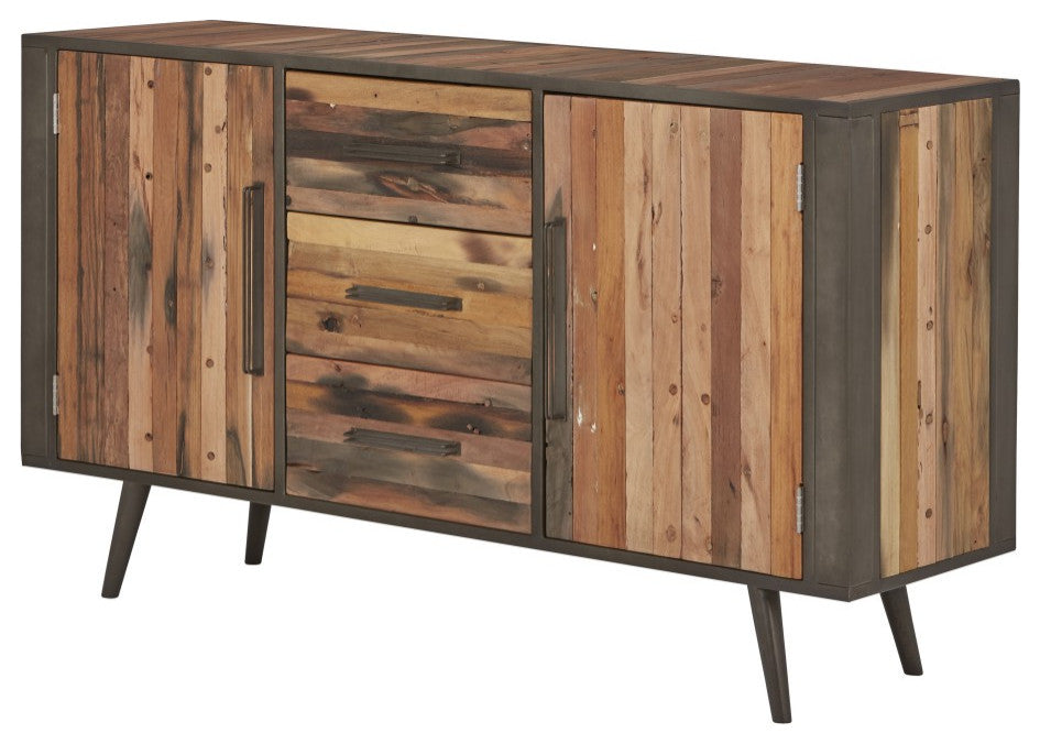 63" Modern Rustic Natural Buffet Server
