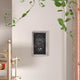 Canterbury Wall Mount Magnetic Chalkboard Sign Set-11" x 17", White Washed, 11" X 17"
