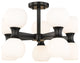 Z-LITE 10-Light Semi Flush, Matte Black