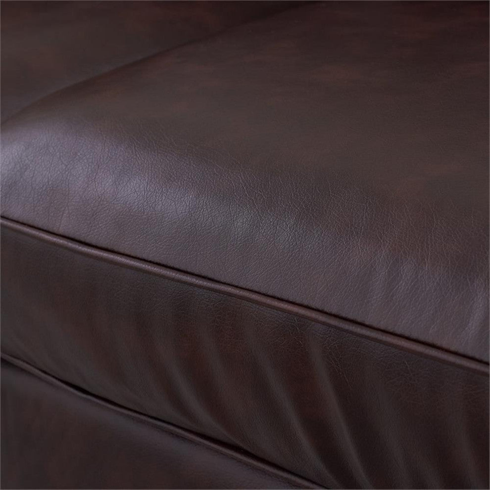 Serta Palisades 73" Track Arm Sofa with Removable Covers Chestnut Brown