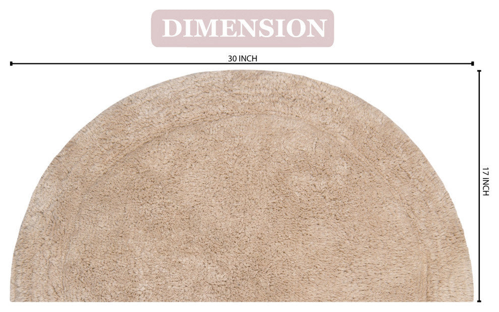 Waterford Absorbent Cotton and Machine washable Slice Rug, Linen