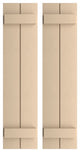 Rustic 2 Board Joined B-N-B Faux Wood Shutters, Smooth, 11x24"