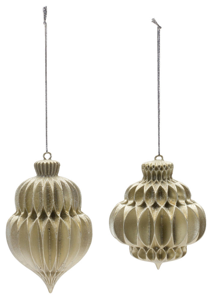 Champagne Finial Ornament, 6-Piece Set