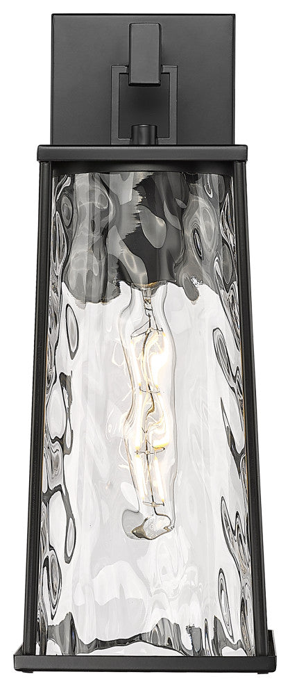 Dutton 1 Light 16" Tall Powder Coated Black Outdoor