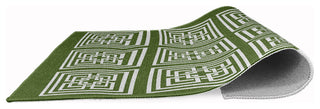 Greek New Key Rug, Scallion, 5' Round