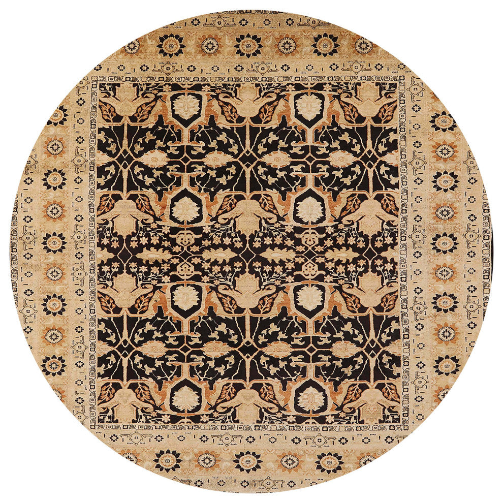 Ahgly Company Indoor Round Mid-Century Modern Area Rugs, 5' Round