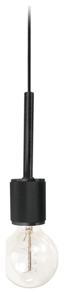 2" Transitional Modern Pendant Light Roswell, Matte Black