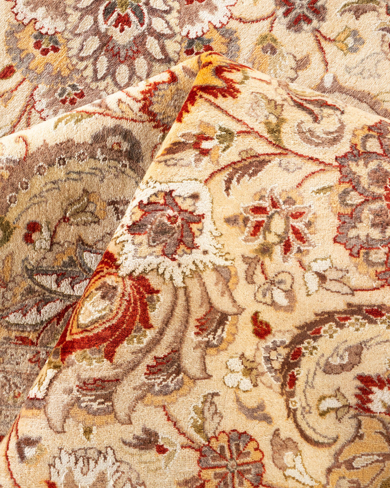 Bokaro, One-of-a-Kind Hand-Knotted Area Rug Ivory, 9'1"x12'4"