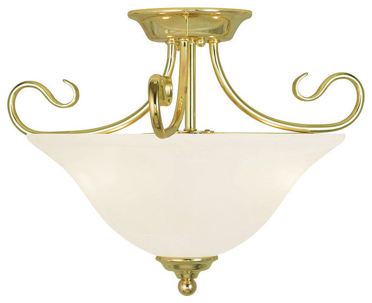 Coronado Ceiling Mount, Polished Brass