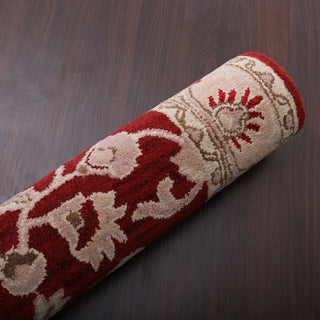 HAND TUFTED WOOL ECO-FRIENDLY AREA RUGS - Rectangle,Red Gold,Oriental
