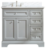 South Bay 37" Bathroom Vanity, Gray Finish