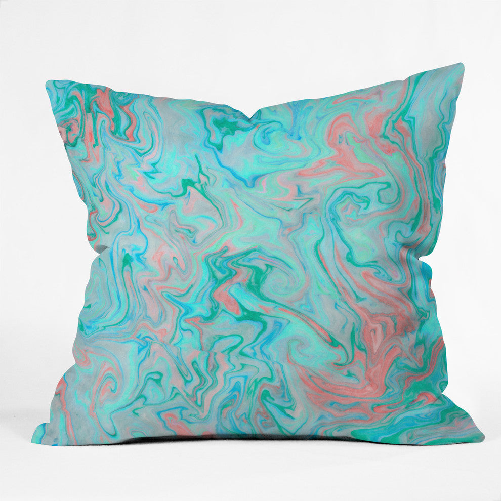 Lisa Argyropoulos Marble Twist Throw Pillow
