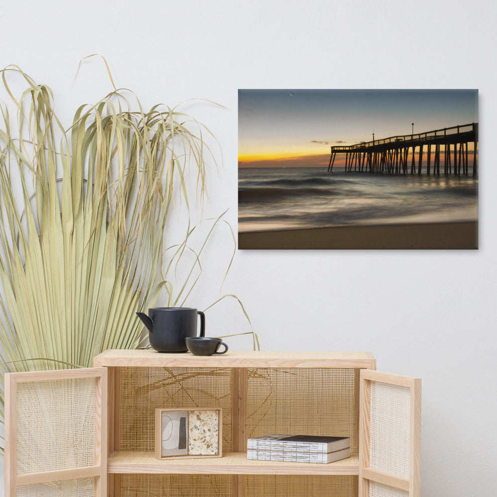 Motion of the Ocean Coastal Landscape Photo Canvas Wall Art Print, 24" X 36"