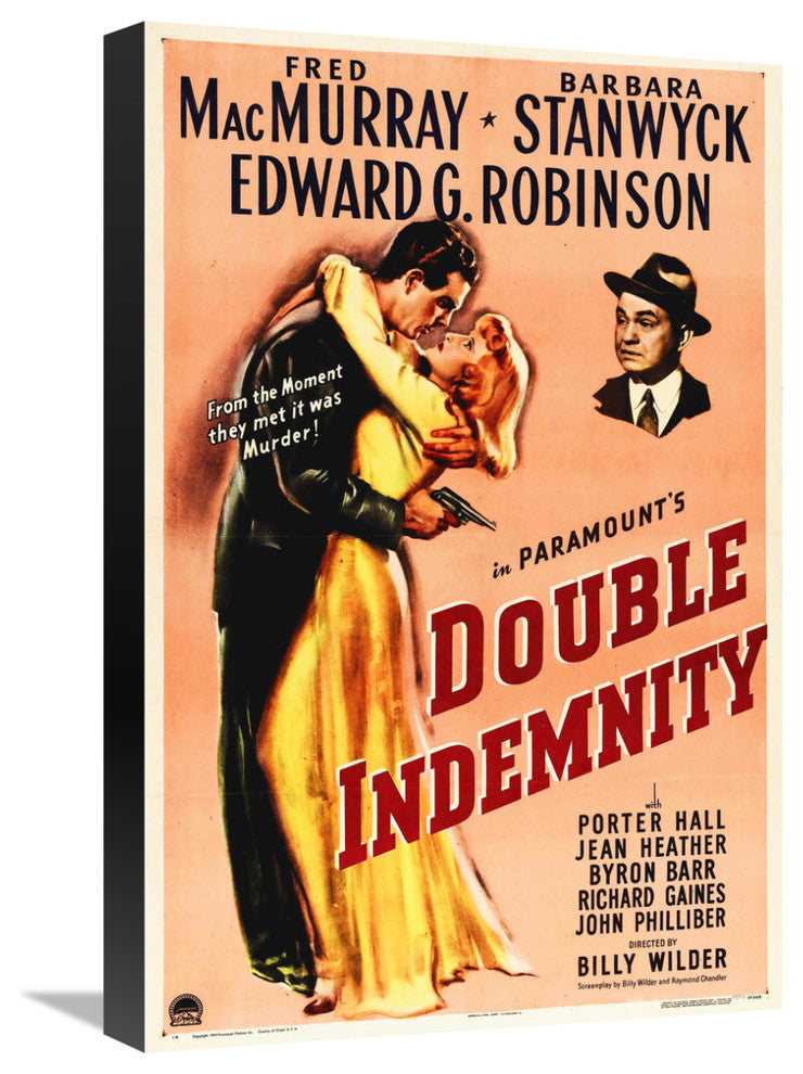 "Double Indemnity" Stretched Canvas Giclee by Hollywood Photo Archive, 15x22"