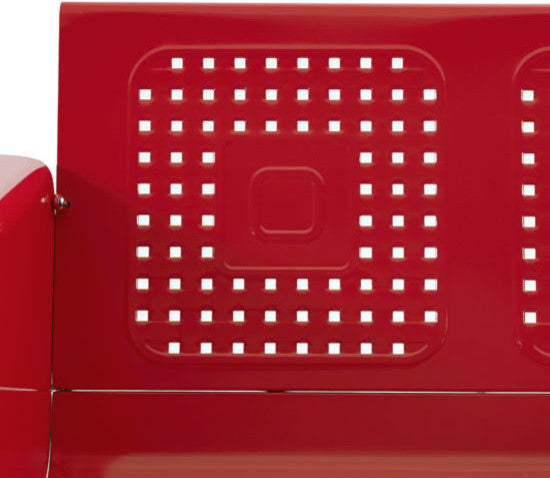 Crosley Bates Loveseat Glider, Red