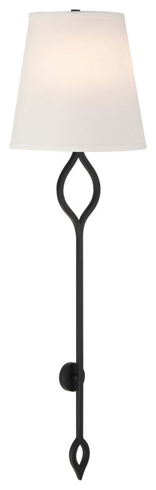 Roxbury 2-Light Wall Sconce, Matte Black