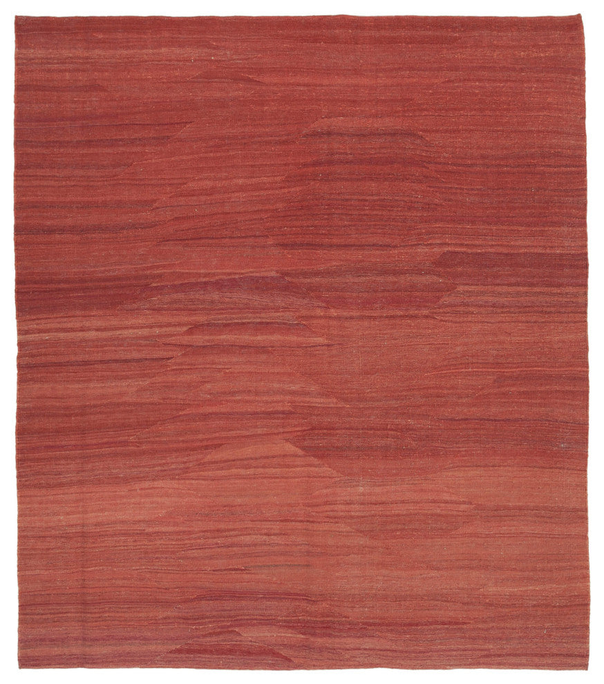 Rug N Carpet - Handmade Oriental 8' 0'' x 9' 2'' Decorative Wool Kilim Rug