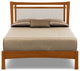 Monterey Bed, Upholstered Headboard, Autumn Cherry, Oyster Microsuede, Full