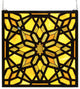 22"Wx22"H Starburst Stained Glass Window