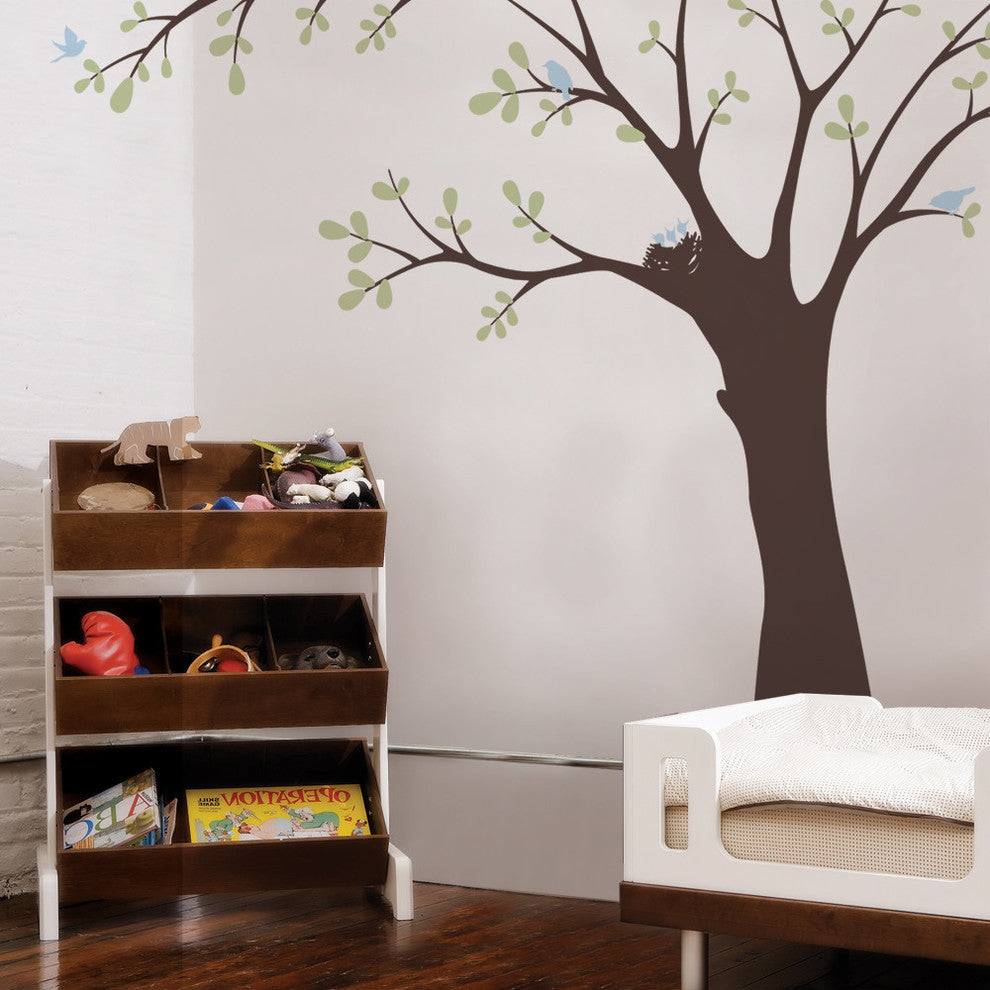 Ceiling Tree With Birds and Nest Wall Decal, Scheme A