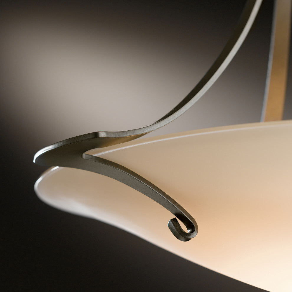 Antasia Pendant, Dark Smoke Finish, Sand Glass