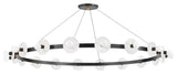 Austen 18-Light Chandelier Aged Old Bronze Finish White Spanish Alabaster