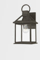 Sanders 1 Light Small Exterior Wall Scone, French Iron