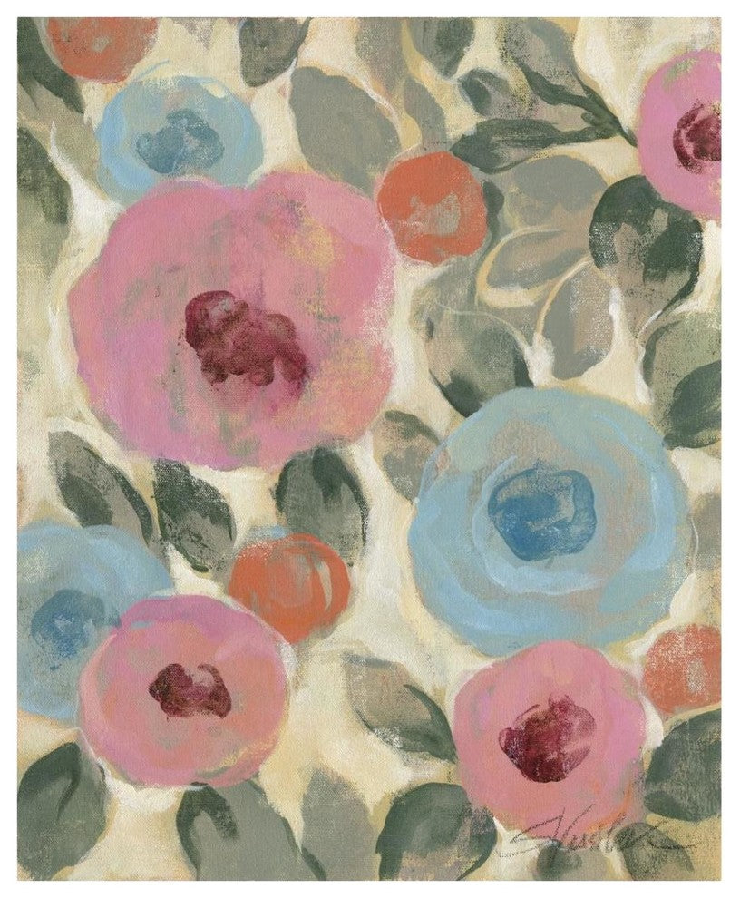 "Parisian Floral II" Digital Paper Print by Silvia Vassileva, 24"x30"